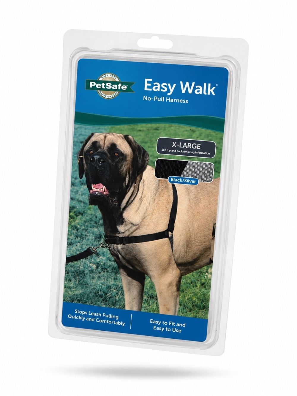 PetSafe Easy Walk No-Pull Harness - Black/Silver XL Never Been Used